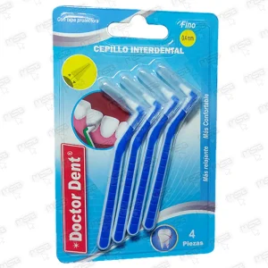 Cepillos Interdentales Doctor Dent – Finno 0.4 mm Con Tapa Protectora (Paquete de 4 uds.)