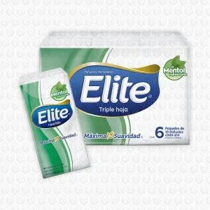 Elite Pañuelo Mentolado Triple Hoja Pack 6x10 Unidades