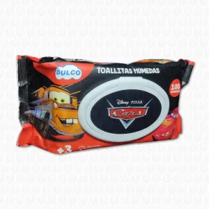 Dulco Toallita Humeda Cars Pack 100 Unidades