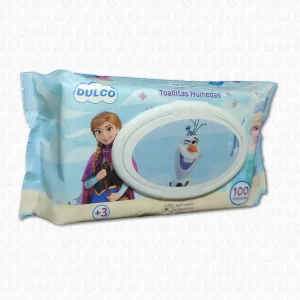 Dulco Toallita Humeda Frozen Pack 100 Unidades