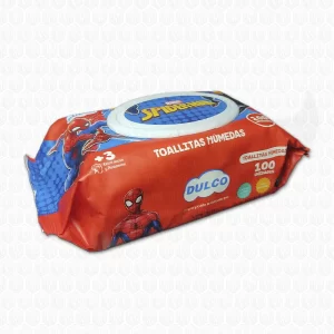 Dulco Toallita Humeda Spiderman Pack 100 Unidades