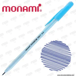 Bolígrafo Monami Rainbow 100-T 0.5 mm – Color Azul