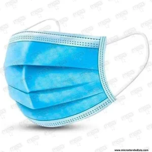 Barbijo Descartable CB – Tricapa con Elástico (Paquete de 50 uds.)