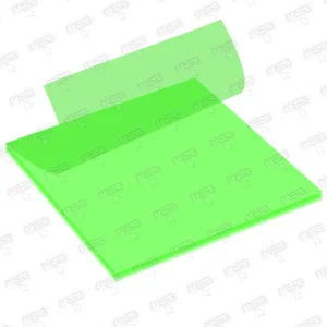 Notas Adhesivas Transparentes PET Jinxin 76x76 mm (50 Hojas) – Verde Claro
